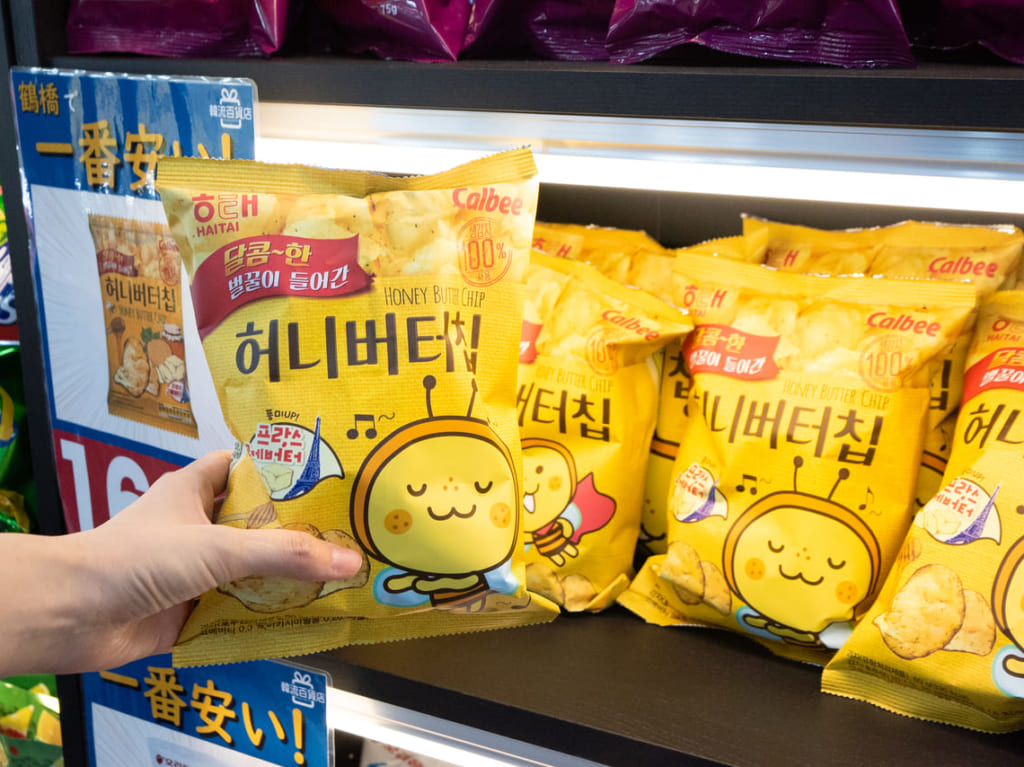 韓流百貨店鶴橋駅前店の韓国のお菓子