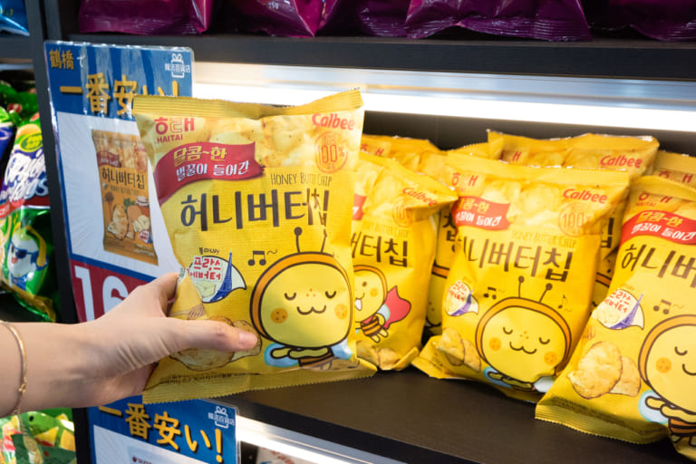 韓流百貨店鶴橋駅前店の韓国のお菓子