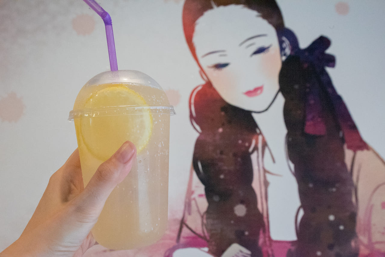 大阪コリアタウンのヨンナム食堂のレモンスカッシュ