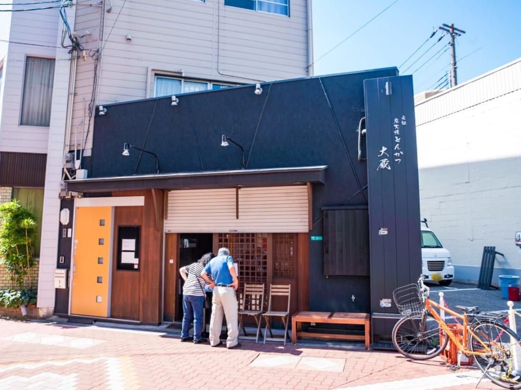 炭火焼とんかつ大蔵の外観