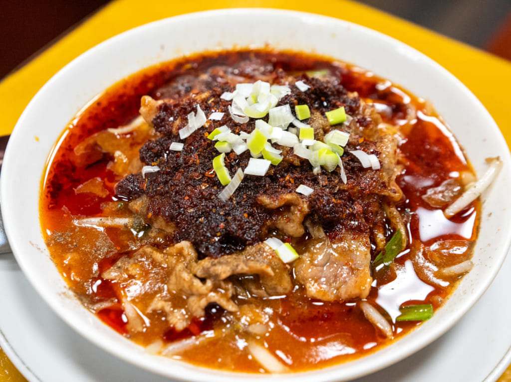 JR寺田町駅近くにオープンした中華料理 吉祥の牛肉水煮