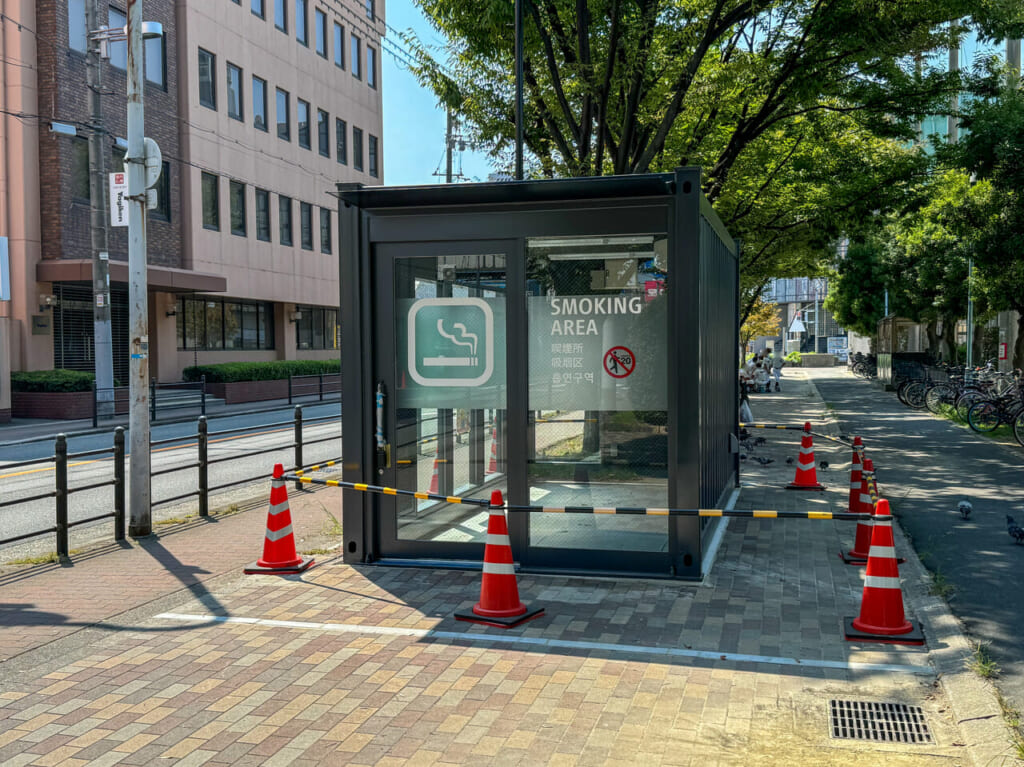 神路公園に設置される喫煙所